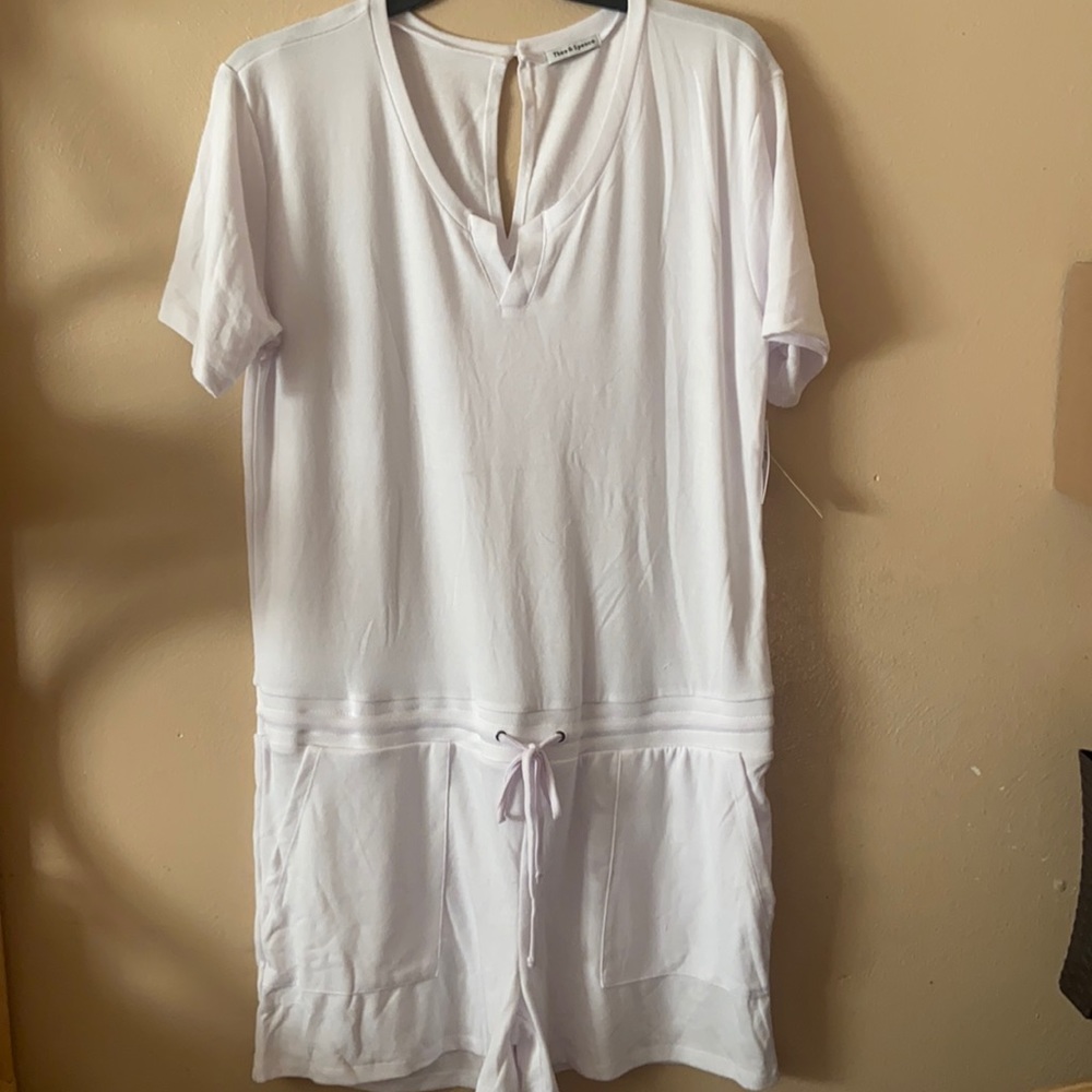 Theo and Spence white romper